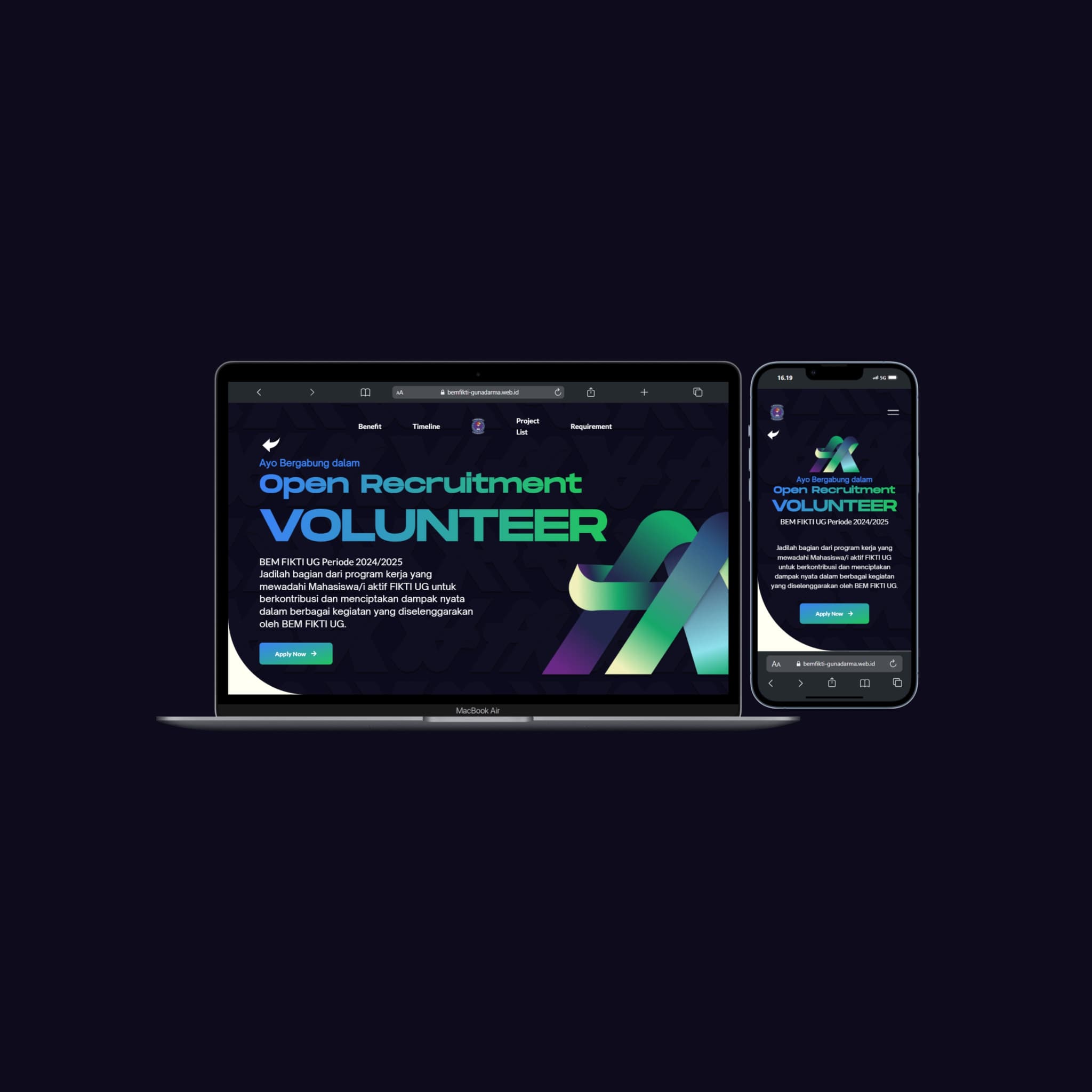 Oprec Volunteer BEM FIKTI UG 2025 image 1